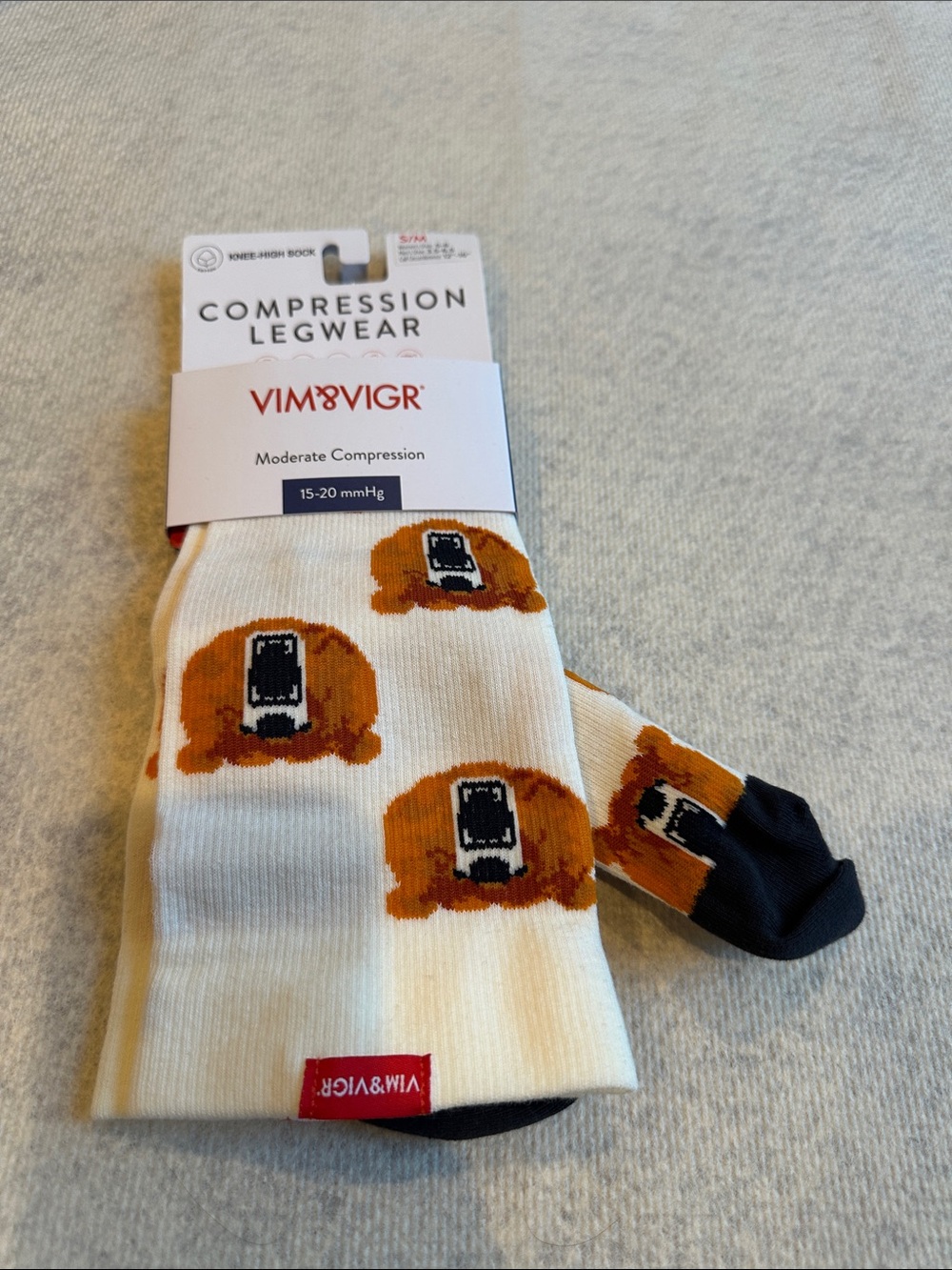 Knee high compression sock